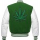 Pot Leaf Weed Cannabis Rastafarian High Times Grey Varsity Jacket Pot Leaf Weed Cannabis Rastafarian High Times Grey Varsity Jacket