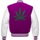 Pot Leaf Weed Cannabis Rastafarian High Times Purple Varsity Jacket Pot Leaf Weed Cannabis Rastafarian High Times Purple Varsity Jacket