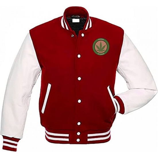 Pot Leaf Weed Cannabis Rastafarian High Times Red Varsity Jacket Pot Leaf Weed Cannabis Rastafarian High Times Red Varsity Jacket