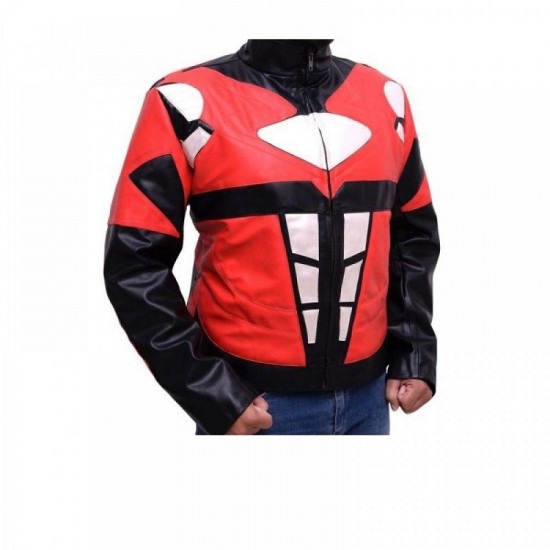Power Ranger Motorcycle Red Leather Jacket Power Ranger Motorcycle Red Leather Jacket