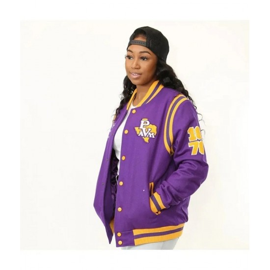 Prairie View A&M University Unisex Varsity Jacket Prairie View A&M University Unisex Varsity Jacket