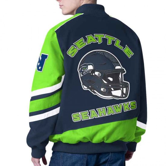 Prime Time Racing Seattle Seahawks Navy Jacket Prime Time Racing Seattle Seahawks Navy Jacket