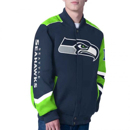 Prime Time Racing Seattle Seahawks Navy Jacket Prime Time Racing Seattle Seahawks Navy Jacket