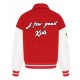 Prince Charming A Few Good Kids Classic White/Red Varsity Jacket Prince Charming A Few Good Kids Classic White/Red Varsity Jacket