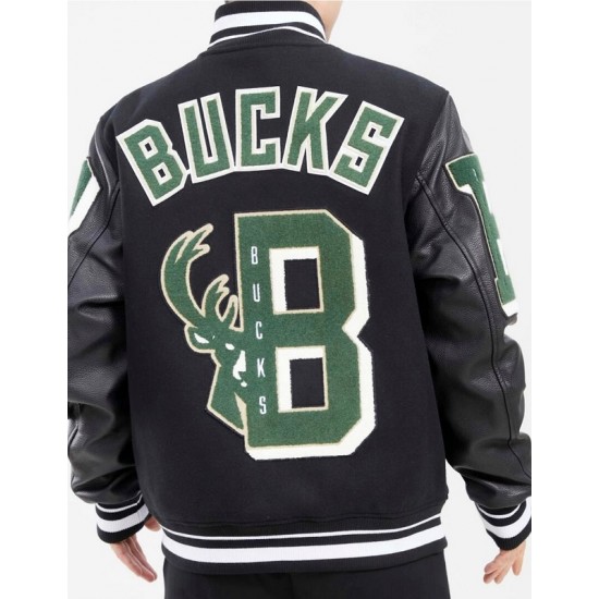 Pro Standard Milwaukee Bucks Varsity Jacket Pro Standard Milwaukee Bucks Varsity Jacket