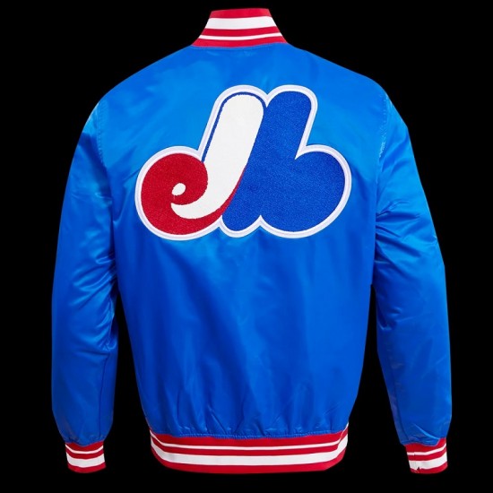 Men's Pro Standard Montreal Expos Classic Satin Jacket Men's Pro Standard Montreal Expos Classic Satin Jacket