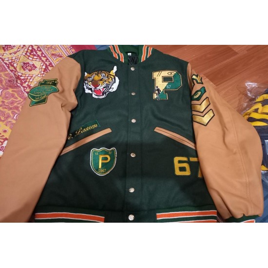 RL Tigers Polo Ralph Lauren RRL Rugby Letterman Jacket