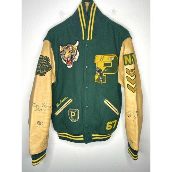 RL Tigers Polo Ralph Lauren RRL Rugby Letterman Jacket