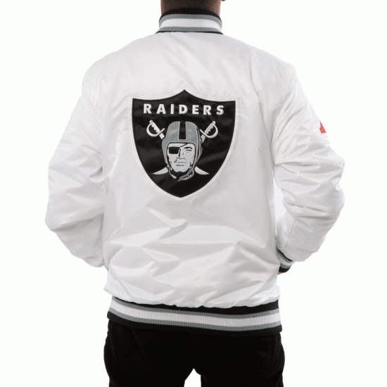 Raiders Las Vegas Back Shield Satin Jacket