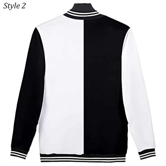 Ranboo Black and White Letterman Jacket Ranboo Black and White Letterman Jacket
