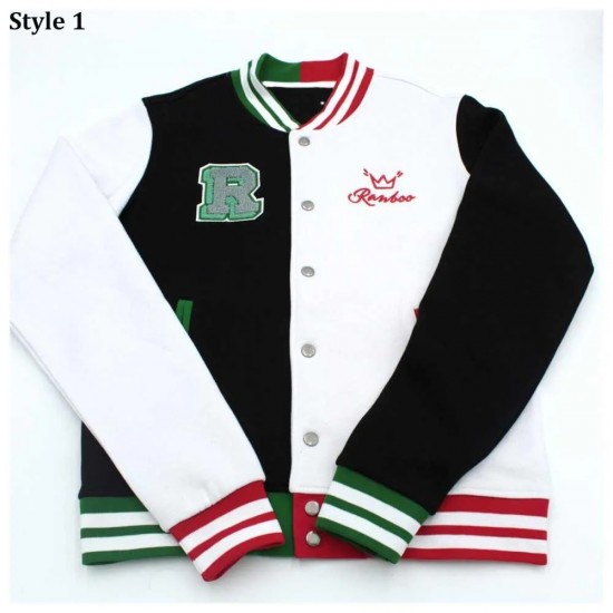 Ranboo Black and White Letterman Jacket Ranboo Black and White Letterman Jacket