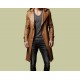 Real Leather Men Duster Coat