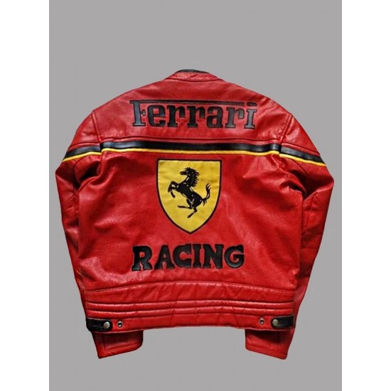 Red Ferrari Racing Jacket Red Ferrari Racing Jacket