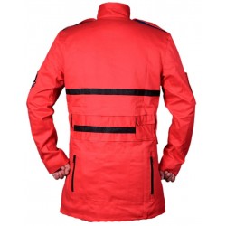 Red Ghost Frozen Empire Cosplay Denim Jacket for Men 