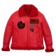 Red Shearling Leather Jacket Red Shearling Leather Jacket