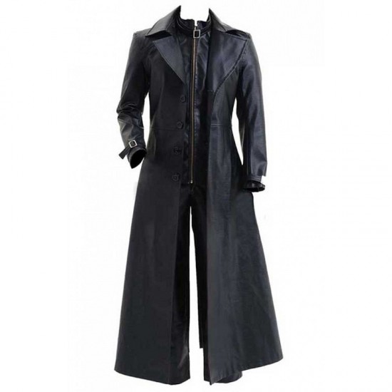 Resident Evil 5 Albert Wesker Leather Cosplay Coat Costume Resident Evil 5 Albert Wesker Leather Cosplay Coat Costume