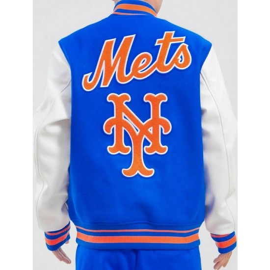 Retro Classic NY Mets Royal Blue Wool Varsity Jacket Retro Classic NY Mets Royal Blue Wool Varsity Jacket