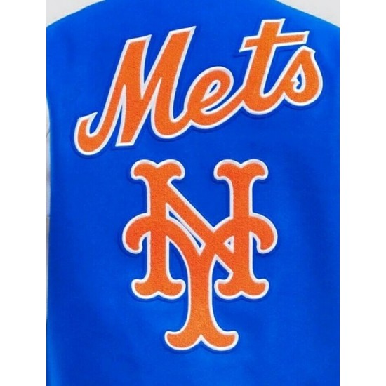 Retro Classic NY Mets Royal Blue Wool Varsity Jacket Retro Classic NY Mets Royal Blue Wool Varsity Jacket
