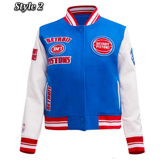 Retro Classic Rib Detroit Pistons Varsity Jacket Retro Classic Rib Detroit Pistons Varsity Jacket