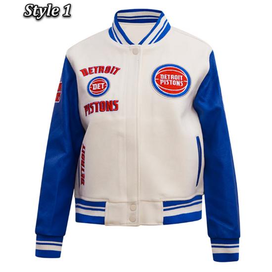 Retro Classic Rib Detroit Pistons Varsity Jacket Retro Classic Rib Detroit Pistons Varsity Jacket