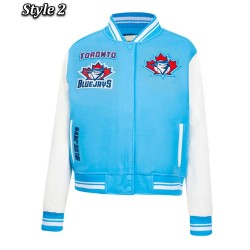 Retro Classic Rib Toronto Blue Jays Varsity Jacket