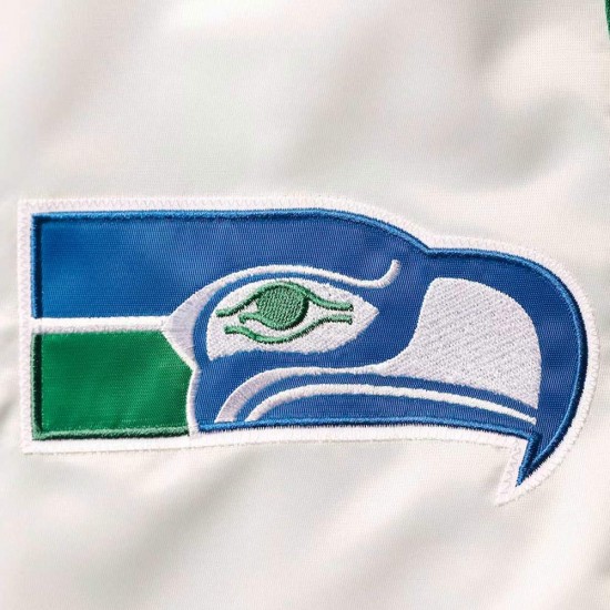 Retro The All-American Seattle Seahawks White/Royal Jacket