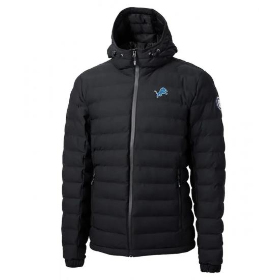 Ridge Repreve Detroit Lions Mission Puffer Black Jacket