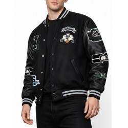 Rivalries Hometeam Seattle Seahawks Lil Jon Letterman Jacket