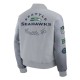 Rivalries Seattle Seahawks Wolf Gray Varsity Jacket
