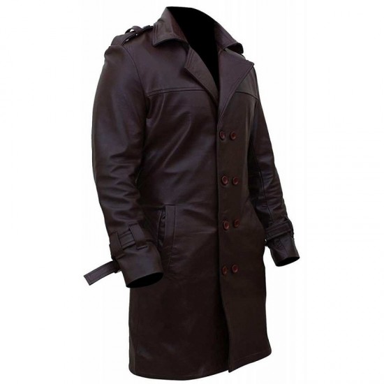 Rorschach Watchmen Leather Costume Trench Coat Rorschach Watchmen Leather Costume Trench Coat