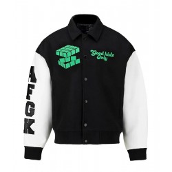Rubix A Few Good Kids White/Black Varsity Jacket