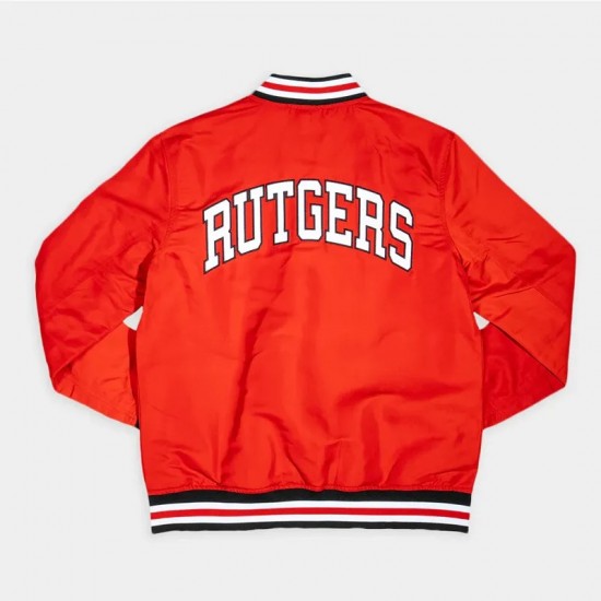 Rutgers Scarlet Knights Retro Logo Bomber Jacket