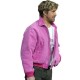 Ryan Gosling Pink Bomber Wool Jacket Ryan Gosling Pink Bomber Wool Jacket