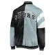San Antonio Spurs Black and Grey Starter Jacket