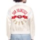 San Francisco 49ers Printed Logo Varsity Satin Jacket San Francisco 49ers Printed Logo Varsity Satin Jacket