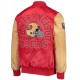 San Francisco 49ers Satin Red & Gold Jacket San Francisco 49ers Satin Red & Gold Jacket