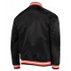 San Francisco Giants Black Satin Full-Snap Jacket San Francisco Giants Black Satin Full-Snap Jacket