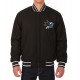 San Jose Sharks Black Bomber Wool Jacket San Jose Sharks Black Bomber Wool Jacket