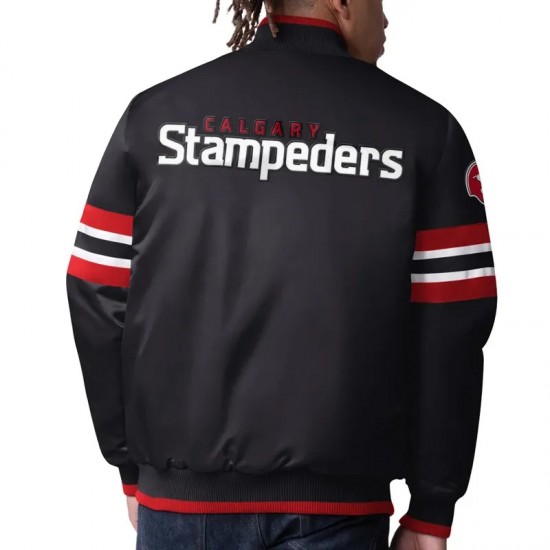 Scout I Calgary Stampeders Black Jacket Scout I Calgary Stampeders Black Jacket