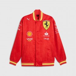 Scuderia Ferrari F1 2024 Team Varsity Bomber Jacket