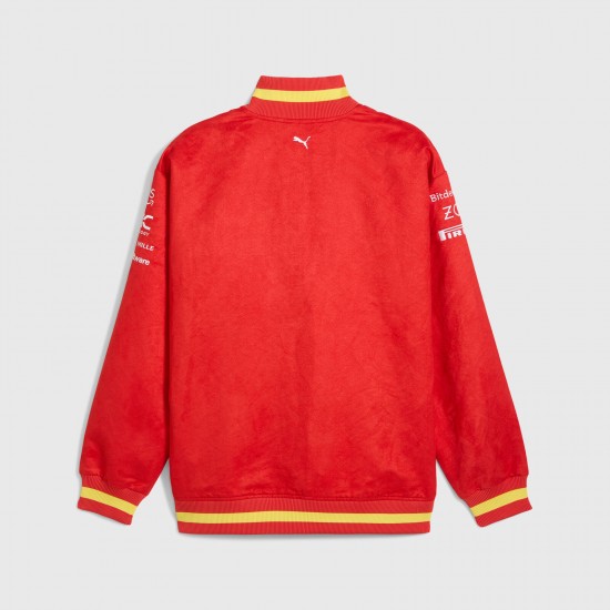 Scuderia Ferrari F1 2024 Team Varsity Bomber Jacket