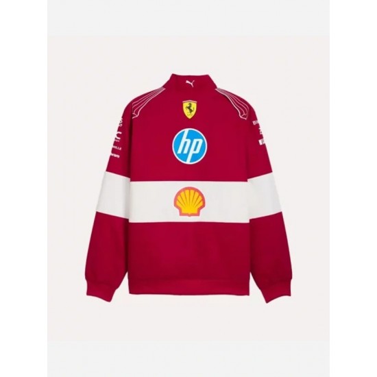 Scuderia Ferrari F1 2025 Team Racing Jacket Scuderia Ferrari F1 2025 Team Racing Jacket