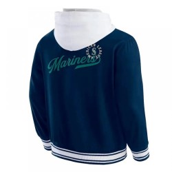 Seattle Mariners Navy Cotton Hooded Jacket