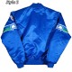 Seattle Seahawks 80s Bomber Blue Satin Jacket