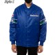 Seattle Seahawks 80s Bomber Blue Satin Jacket