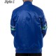 Seattle Seahawks 80s Bomber Blue Satin Jacket