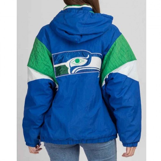 Seattle Seahawks 90’s Pullover Hooded Jacket