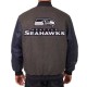 Seattle Seahawks Charcoal Navy Varsity Jacket