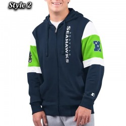 Seattle Seahawks Extreme Logo Full-Zip Hoodie