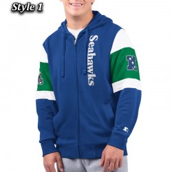 Seattle Seahawks Extreme Logo Full-Zip Hoodie